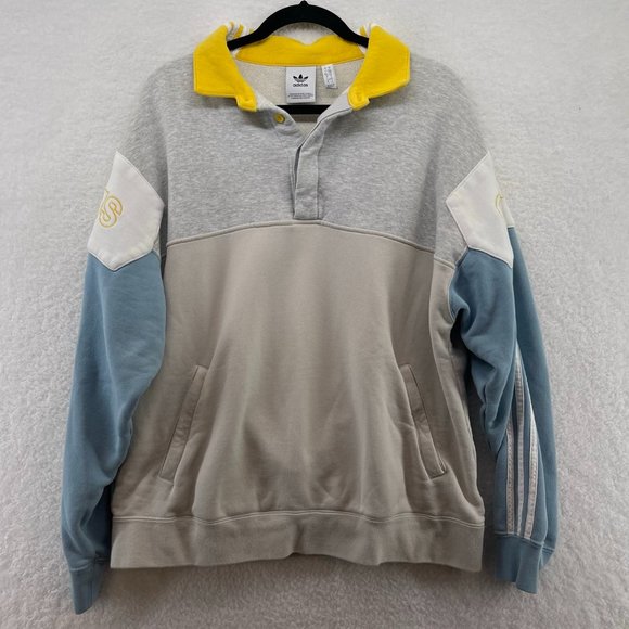Retro adidas colorblock pullover sweatshirt - Picture 1 of 4